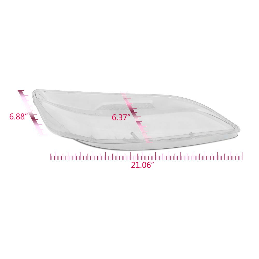 G-PLUS Headlight Lens Clear Cover Compatible with Mazda 6 2003-2008 Headlight Lens Front Left & Right Headlamp Lens Cover Replacement