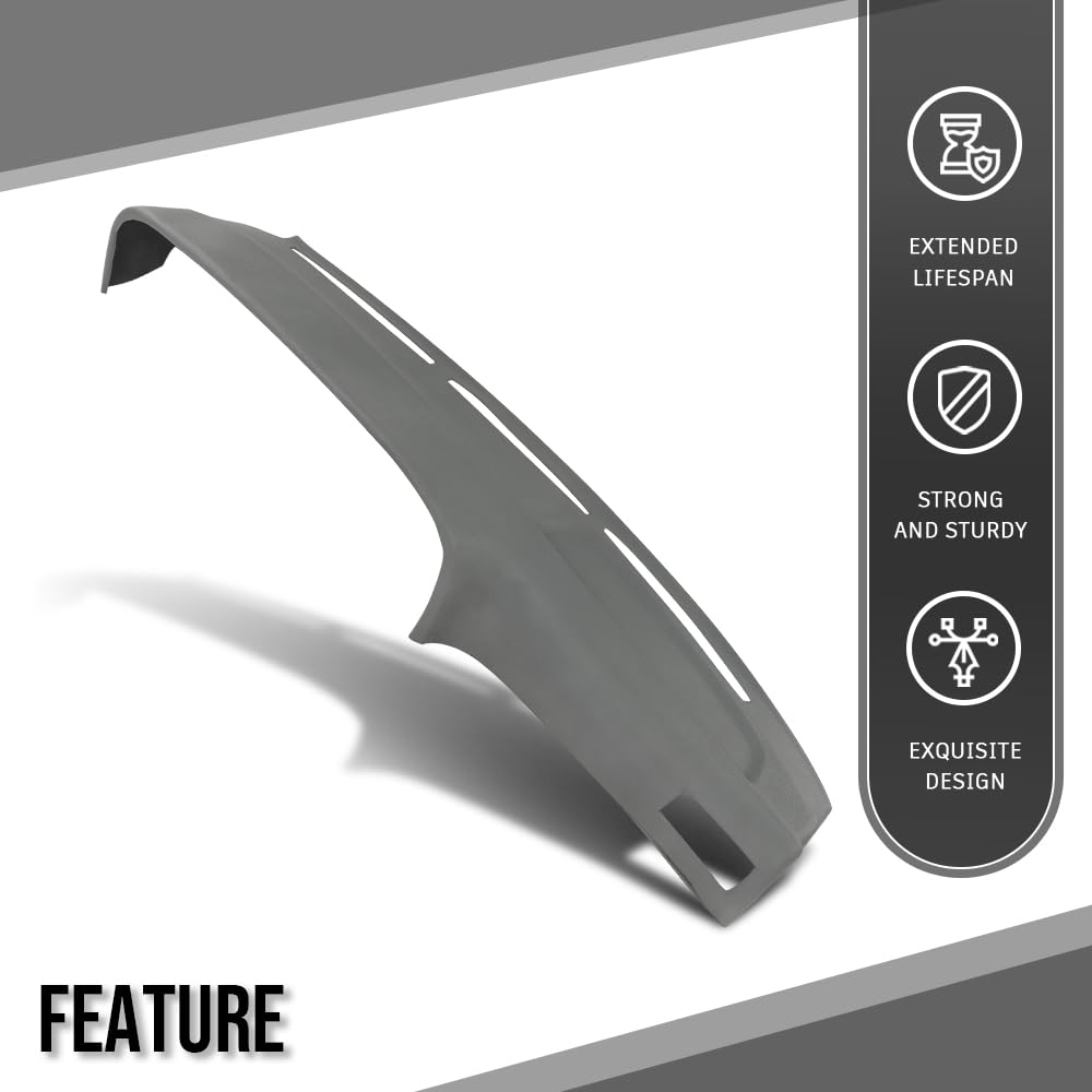 G-PLUS TPE Dash Cover Dashboard Compatible with Toyota 4Runner Pickup 1989 1990 1991 1992 1993 1994 1995 Gray