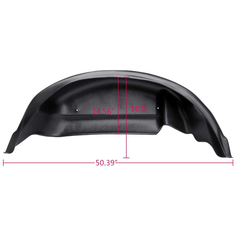 G-PLUS 2PCS Rear Fender Mud Flaps, Wheel Well Guards Inner Compatible with Ford F150 2015 2016 2017 2018, NOT Fit Raptor