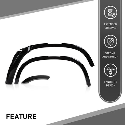G-PLUS Body Kit Trim Bumper Corner Side Skirts Compatible with Defender L663 110 2020-2024 Gloss Black 16PCS