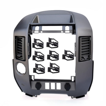G-PLUS Center Dash Bezel Finisher Panel w/Cigarette Lighter Compatible with 2004 2005 2006 Nissan Titan XE SE Armada SE Radio AC Instrument Panel Lid 682578S800