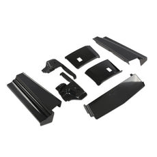 G-PLUS Rear Bumper Fillers 7PCS for Cadillac Eldorado 1979-1985 Black Plastic