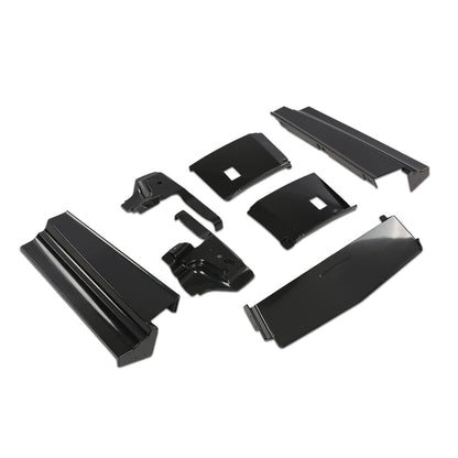 G-PLUS Rear Bumper Fillers Set Compatible With 1979-1985 Eldorado Black Plastic Painted Bumper Fillers 7pcs