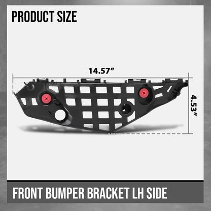 G-PLUS Bumper Bracket Front Left Side Fit Toyota Highlander (submodel: Hybrid LE, Hybrid Limited, Hybrid Platinum, Hybrid XLE, L, LE, Limited, Platinum, XLE) 2020-2023 521460E100, TO1042147 Black