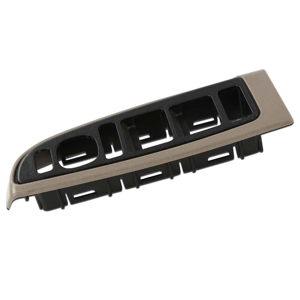 G-PLUS Window Switch Bezel Cover Compatible with Chevy Silverado/GMC Sierra 2003-2007,Fit Chevy Avalanche/Chevy Tahoe/GMC Yukon XL 2004-2006,Fit Chevy Suburban 2004-2007 89045119 89045127 Tan