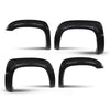 G-PLUS Fender Flares Front & Rear Paintable Compatible with Chevy Avalanche 2007-2013 Black
