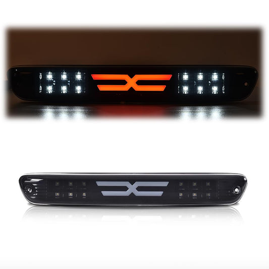 G-PLUS LED Third Brake Light Compatible with Chevy Colorado/GMC Canyon 2004-2012, Fit Isuzu I-Series 2006-2008 3rd High Mount Cargo Lamps, Smoky Lens Black Housing