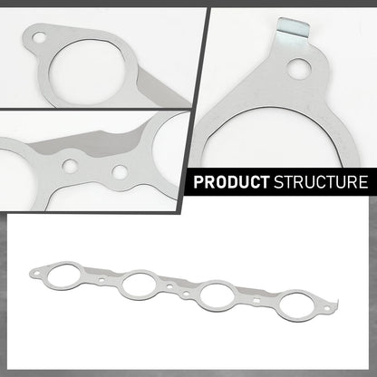 G-PLUS Exhaust Manifold Header Gasket Pair W/Bolts Fit All LS Series Engines (Except LS7),Fits All 1997-2013 Gen 3/4 LS Based V8 551696, 12617944