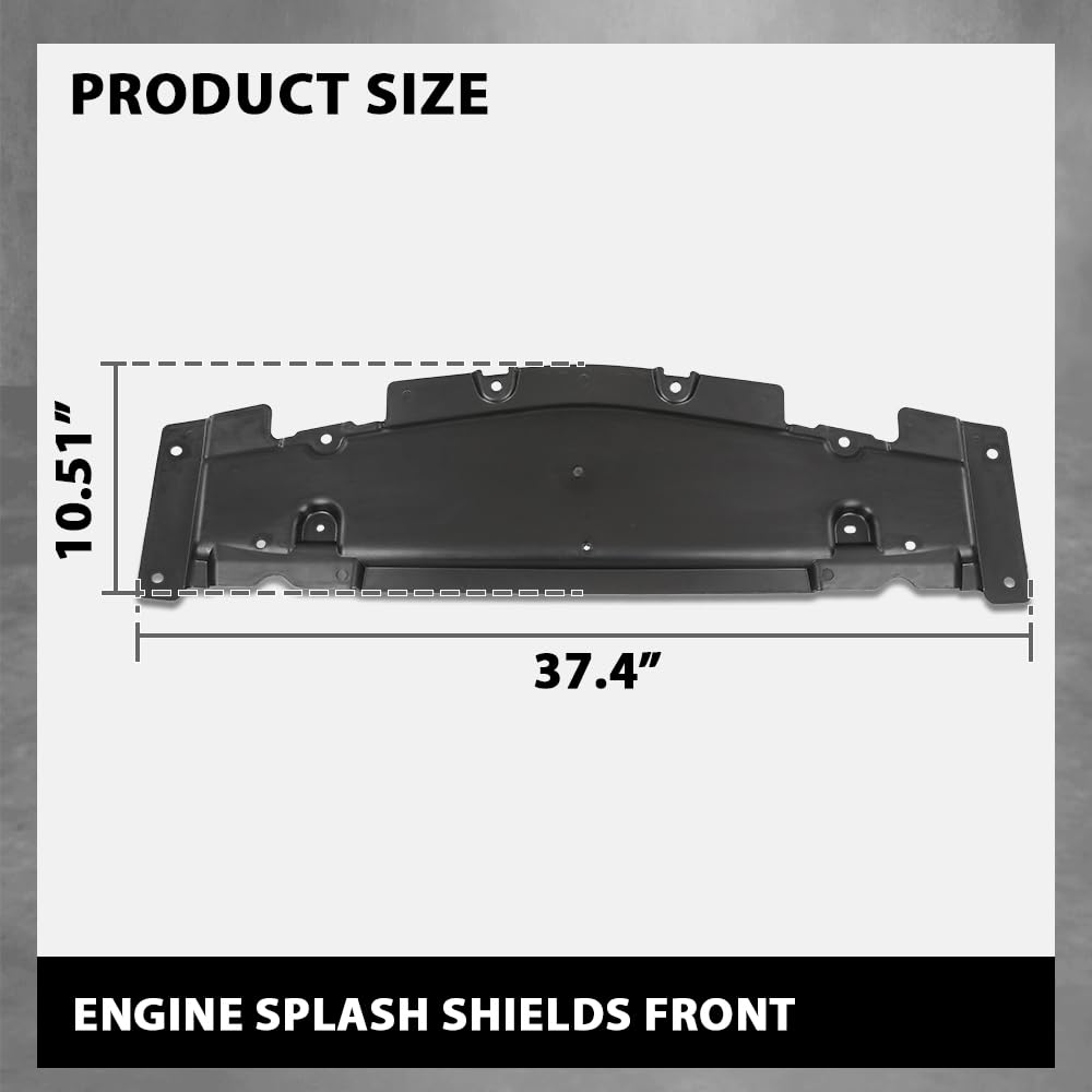 G-PLUS Engine Splash Shields Front Compatible with Benz GL-Class GL450 GLE400 4Matic Base 2012-2019 for Models Without Off Road Package 1665240130
