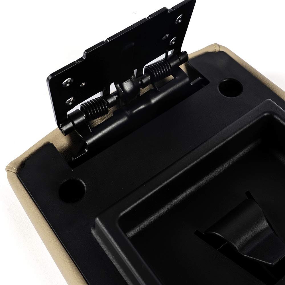 G-PLUS Center Console Lid, Compatible with Ford Flex 2013-2017 Beige Armrest Lid Cover EA8Z7406024AA, DA8Z7406024AA, FA8Z7406024AA