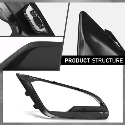 G-PLUS Front Left Bumper Fog Light Lamp Cover Bezel, Compatible with Ford EcoSport 2018-2021, Driver Side, GN1Z15266AB, FO1038185