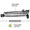 G-PLUS LED Fog Lights Fog Lamps w/Bulb Pair Front Left+Right Side Compatible with Lincoln MKZ 2017-2020 HP5Z13200A, FO2521195, FO2520195, HP5Z13200B Black