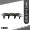 G-PLUS Front Bumper Upper Grille Compatible with Toyota Highlander 2017 2018 2019 531010E230 Chrome Black