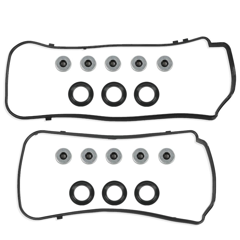 G-PLUS Valve Cover Gasket Seals Set Compatible with Acura MDX RDX RL TL 3.5L 3.7L 2010-2014/Fit Honda Accord 3.5L 2008-2014 VS50773R, VS50558