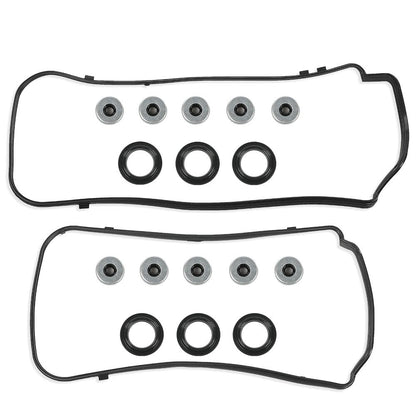 G-PLUS Valve Cover Gasket Seals Set Compatible with Acura MDX RDX RL TL 3.5L 3.7L 2010-2014/Fit Honda Accord 3.5L 2008-2014 VS50773R, VS50558