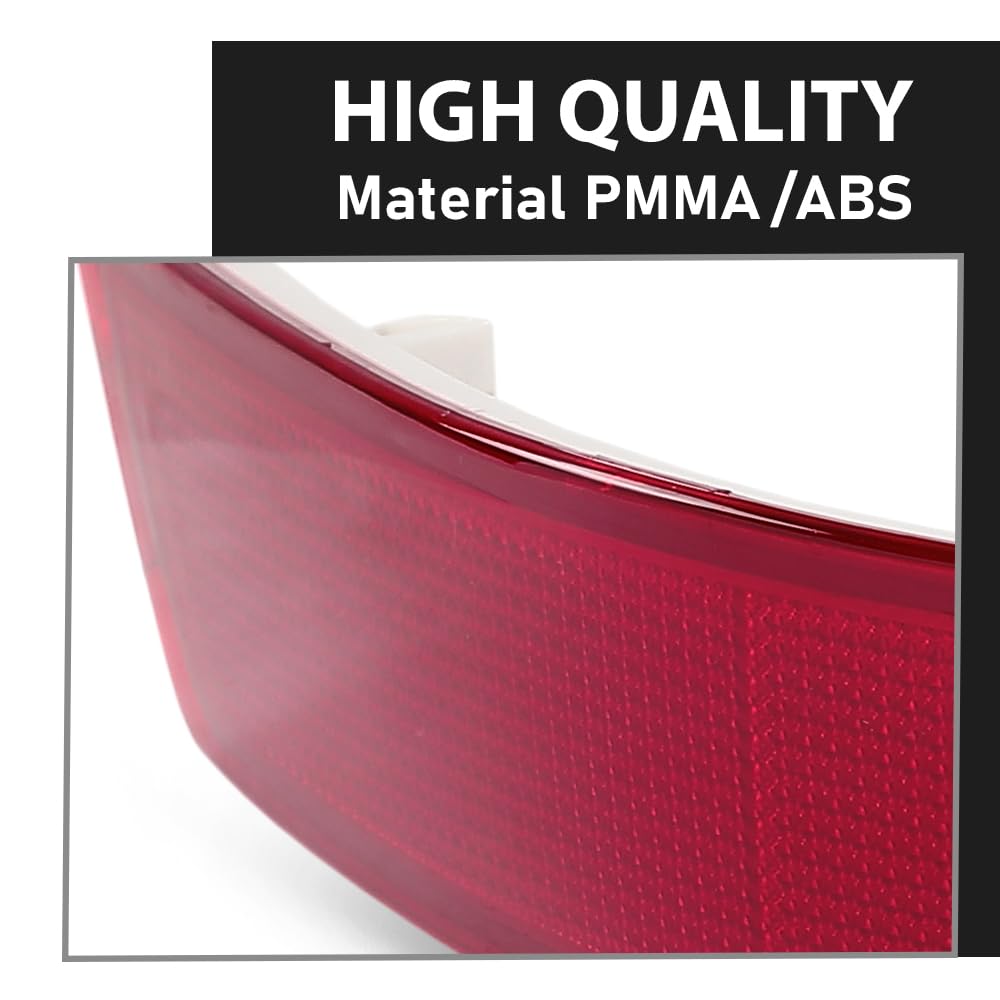 G-PLUS Rear Left Bumper Reflector Light, Compatible with Benz ML-Class ML320 ML350 ML550 ML63 2008-2011, 1648201574, 1648200374