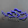 G-PLUS Silicone Radiator Hose Kit w/Clamps Compatible with Mazda MX5 MX-5 Miata NA6CE B6ZE 1.6L 1889-1993 (Blue 9 PCS)