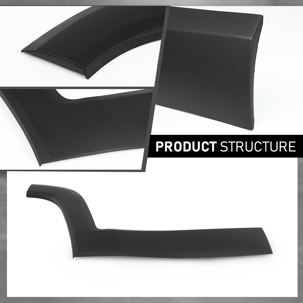 G-PLUS Rear Door Molding Fender Flare Trim Compatible with Jeep Renegade 2015-2021 Fender Flares Wheel Opening Panel Right Side 5VX88LXHAA, CH1505109