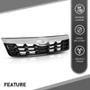 G-PLUS Front Grille Assembly w/Chrome Trim Compatible with Subaru Forester 2011-2013 Upper Bumper Grill Replacement for 91121SC040, 91122SC050