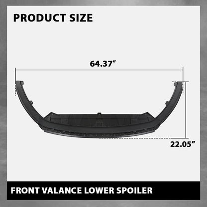 G-PLUS Front Lower Valance Spoiler Black 1pc Compatible with Volkswagen CC 2013-2017 3C88059039B9, VW1093125