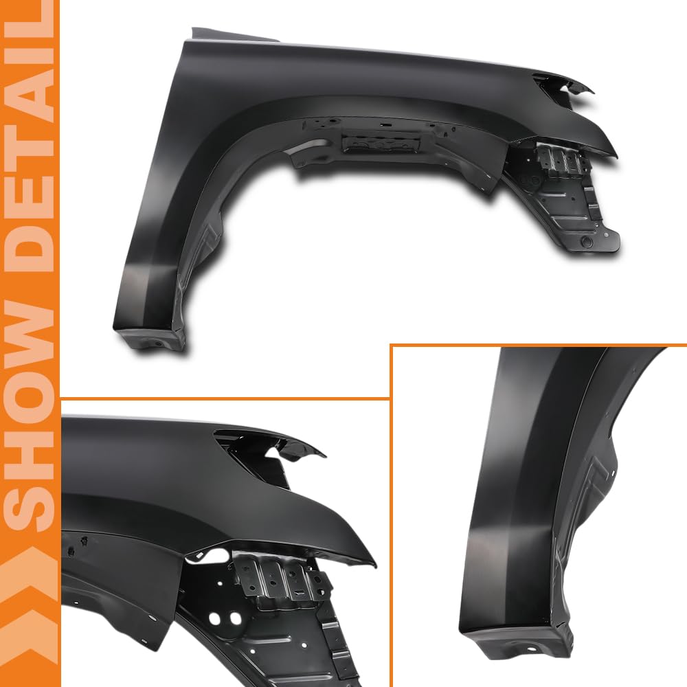 G-PLUS Front Fender Compatible with Chevy Tahoe Suburban 2015-2020 84216910, 22756424, GM1241388, 84216909, 2327219422756420, GM1240388 2PCS Black