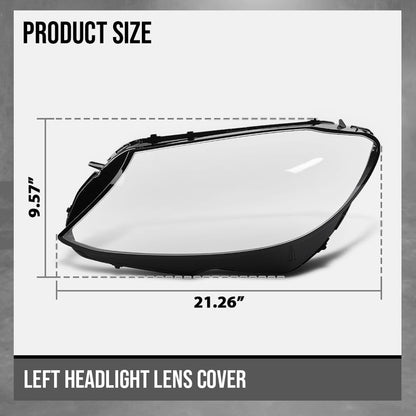 G-PLUS Headlight Lens Cover Compatible with Benz C-Class W205 2015-2017 A2059067303 Left Side Front Headlamp Lens Cover Clear