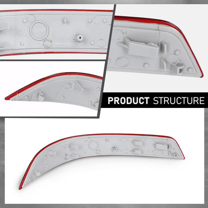 G-PLUS Rear Left Bumper Reflector Light, Compatible with Benz GL-Class X164 GL350 GL450 GL550 2010-2012, 1648201074, 164 820 10 74