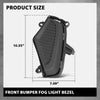 G-PLUS Front Bumper Fog Light Lamp Cover Pair Compatible with Toyota Rav4 2019-2022 TO1038225, TO1039225, 521270R150, 521280R150, 52127-0R150, 52128-0R150 Black