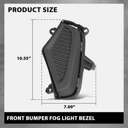 G-PLUS Front Bumper Fog Light Lamp Cover Pair Compatible with Toyota Rav4 2019-2022 TO1038225, TO1039225, 521270R150, 521280R150, 52127-0R150, 52128-0R150 Black
