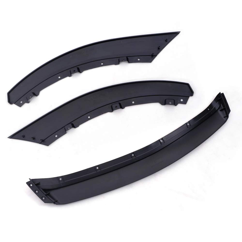 G-PLUS Front Lip Splitter Kit Compatible with 2013-14 Ford Mustang(Not Fit GT500 & Shelby), Car Carbon Lip Splitter Chin Spoiler Body Kit,Black