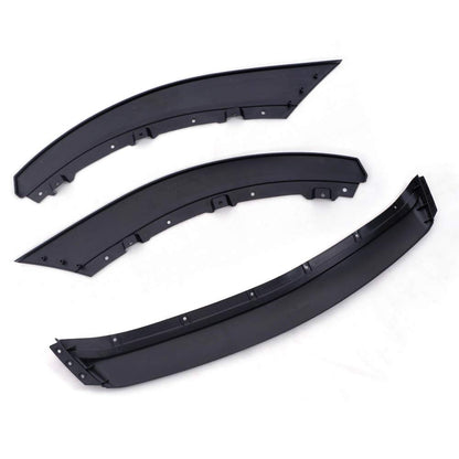 G-PLUS Front Lip Splitter Kit Compatible with 2013-14 Ford Mustang(Not Fit GT500 & Shelby), Car Carbon Lip Splitter Chin Spoiler Body Kit,Black
