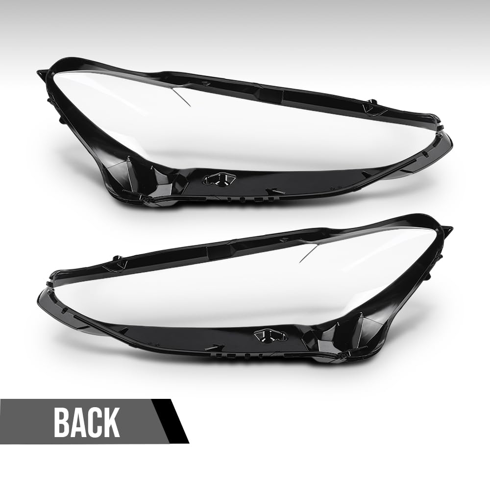 G-PLUS Headlight Lens Cover Compatible with BMW 4-Series G22 G23 G26 2020-2023 Left & Right Pair Front Headlamp Lens Cover Clear