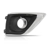 G-PLUS Fog Light Covers Front Passenger Right Side Hand Compatible with Buick Envision (submodel: Base, Essence, Preferred, Premium, Premium II) 2019 2020 42489939, GM1039266 Chrome Black