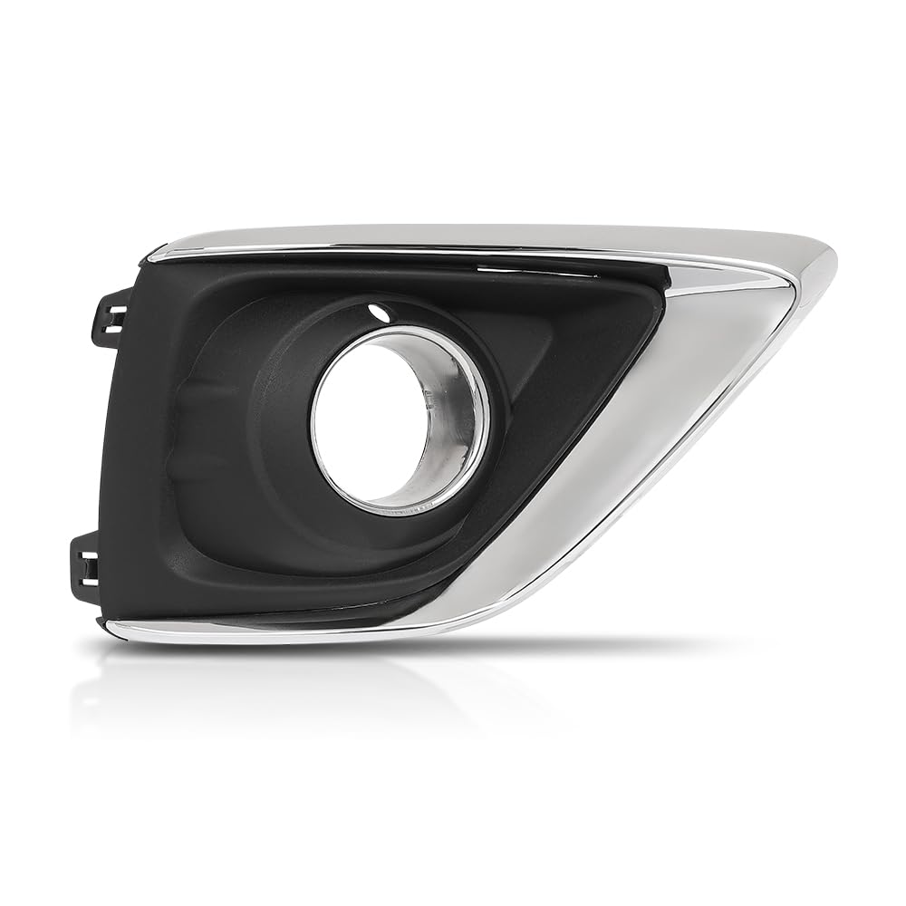 G-PLUS Fog Light Covers Front Passenger Right Side Hand Compatible with Buick Envision (submodel: Base, Essence, Preferred, Premium, Premium II) 2019 2020 42489939, GM1039266 Chrome Black