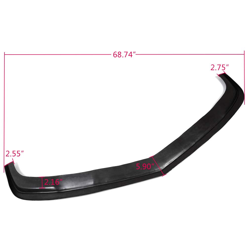 Front Bumper Lip Spoiler Splitter Body Kit Compatible for Chevy Camaro V8 2010-2013 Polyurethane ZL1 Style