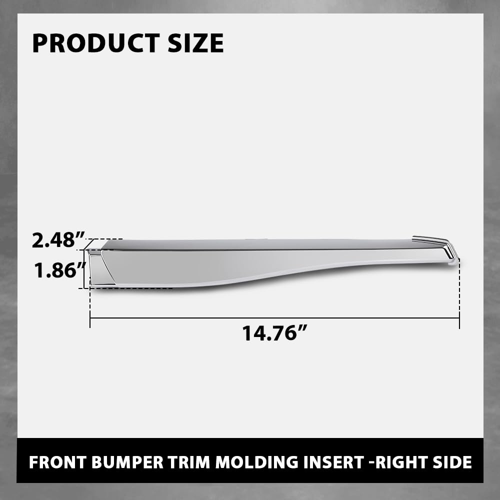 G-PLUS Front Right Bumper Trim Molding Insert Compatible with Jaguar XF 2009-2011