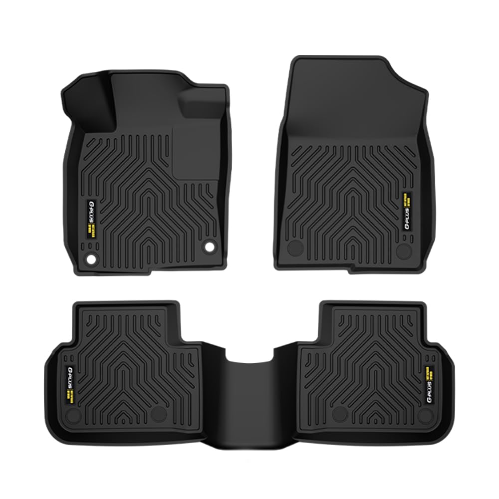 G-PLUS Cargo Liners Fit Honda Civic 2022 2023 2024 2025 2025(for Automatic, Not for Manual) All Weather Floor Liners Fit Acura Integra 2023-2025 & Rear Seats w/o USB Ports, 1st & 2nd Row