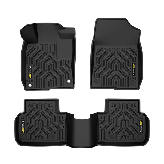 G-PLUS Cargo Liners Fit Honda Civic 2022 2023 2024 2025 2025(for Automatic, Not for Manual) All Weather Floor Liners Fit Acura Integra 2023-2025 & Rear Seats w/o USB Ports, 1st & 2nd Row