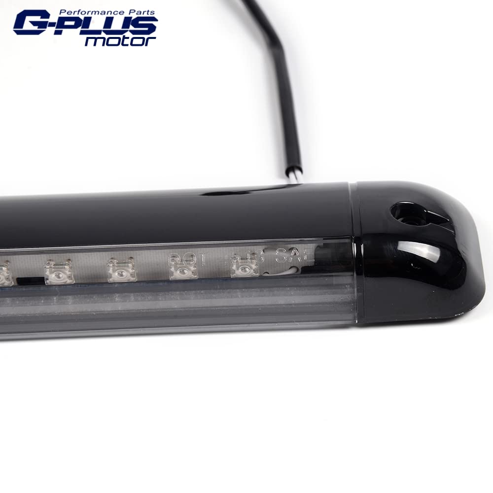 G-PLUS LED Third 3RD Tail Brake Light Stop Lamp Compatible with CHEVY 1992-2004 S10/SUBURBAN/TAHOE/YUKON Black Housing