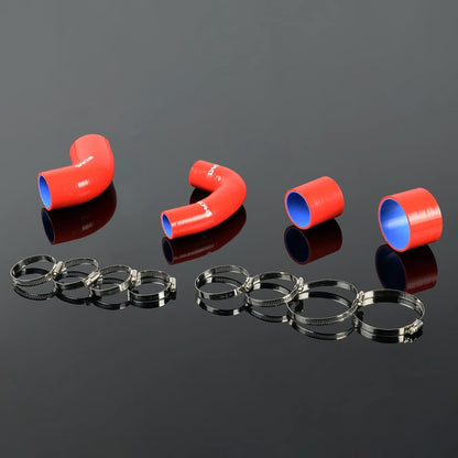 G-PLUS Turbo Intercooler Silicone Hose Compatible With 1997-1998 Subaru Impreza GC8 EJ20 STI MK3,Red
