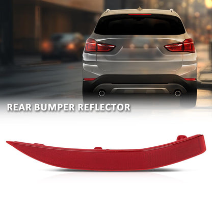 G-PLUS Rear Right Bumper Reflector, Compatible with BMW X1 sDrive28i, xDrive28i 2.0L L4 - Gas 2017-2019/ X1 xDrive28i 2.0L L4 - Gas 2016, Passenger Side, 61617355548