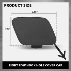 G-PLUS Tow Hook Cover for Audi Q7 2017-2019 Front Right Side Close-up View