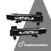 G-PLUS 2X LED DRL Daytime Running Fog Lights Compatible with 2016 2017 2018 2019 2020 BMW 5 Series G30 G31 G38 520 530 540 63177349132 63177349131 neblineros para autos delantero faros antiniebla