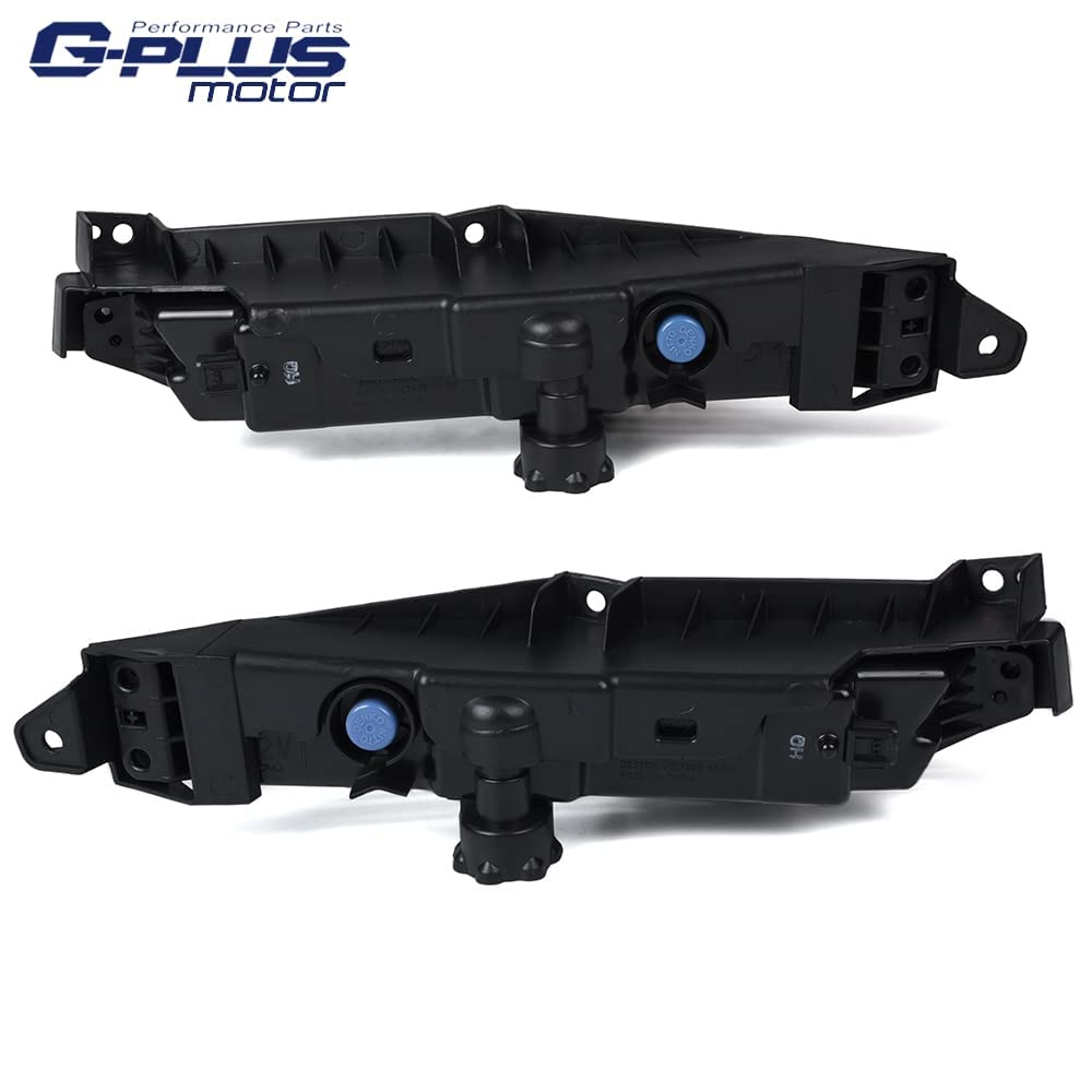 G-PLUS Front Bumper LED Fog Lights Compatible With 2018-2019 Honda Accord Sedan,Fog Lamp Daytime Running Light w/Bezel + Wiring Kit Left & Right Side