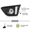 G-PLUS Front Bumper Driving Fog Lights W/Wiring US Left and Right Side Compatible with Honda Hatchback 4-Door 2015 2016 2017 Black