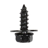 G-PLUS Splash Shield & Firewall Screws- M6.3 x 20mm Long- 10mm Hex- 20 pcs Screws Compatible with Most Models Black Iron