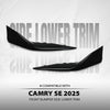 G-PLUS Left Right Front Bumper Side Lower Trim Compatible with Toyota Camry SE 2025 TO1046135, TO1047135 Glossy Black