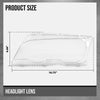G-PLUS Headlight Lens Cover Compatible with BMW E46 3-Series 2DR 1999-2003 Fit BMW M3 Pre-Facelift 2-Door 2001-2006 Left & Right Pair Front Headlamp Lens Cover Clear