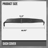 G-PLUS TPE Dash Cover Dashboard Compatible with Dodge Ram 1500 2002-2005,Fit Dodge Ram 2500 3500 2003-2005 Instrument Panel Cover Black
