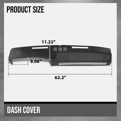 G-PLUS TPE Dash Cover Dashboard Fit Chevy K10 Suburban / K20 Suburban 1973-1980 Black